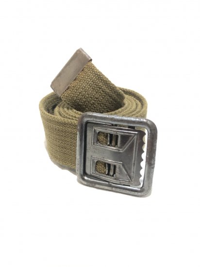 <img class='new_mark_img1' src='https://img.shop-pro.jp/img/new/icons50.gif' style='border:none;display:inline;margin:0px;padding:0px;width:auto;' />60's ~ Vintage French Army Canvas Belt / 3