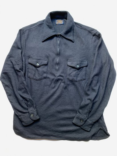 <img class='new_mark_img1' src='https://img.shop-pro.jp/img/new/icons50.gif' style='border:none;display:inline;margin:0px;padding:0px;width:auto;' />60-70's Vintage Pendleton Half Zip Wool Shirts Made in USA / 1