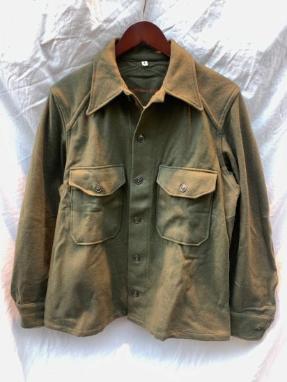 <img class='new_mark_img1' src='https://img.shop-pro.jp/img/new/icons50.gif' style='border:none;display:inline;margin:0px;padding:0px;width:auto;' />50's Vintage US Army Cold Weather Wool Field Shirts (SIZE : M) / 6