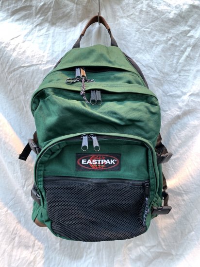 80s Old Eastpak Back Pack Made In USA / Green - ILLMINATE Official