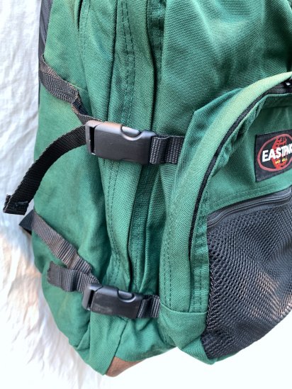 80s Old Eastpak Back Pack Made In USA / Green - ILLMINATE Official