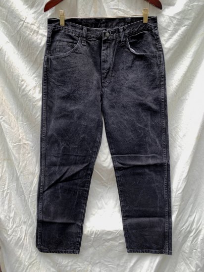 <img class='new_mark_img1' src='https://img.shop-pro.jp/img/new/icons50.gif' style='border:none;display:inline;margin:0px;padding:0px;width:auto;' />90's OLD RUSTLER Black Denim Pants (SIZE: 32 x 30)