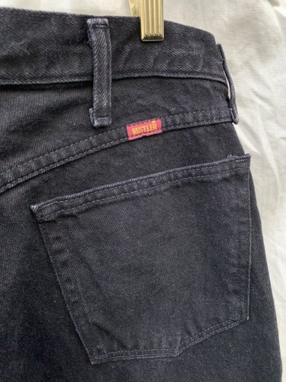 90's OLD RUSTLER Black Denim Pants (SIZE: 35 x 29) - ILLMINATE 
