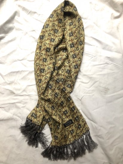 <img class='new_mark_img1' src='https://img.shop-pro.jp/img/new/icons50.gif' style='border:none;display:inline;margin:0px;padding:0px;width:auto;' />Vintage Tootal Scarf Made in England Yellow Paisley