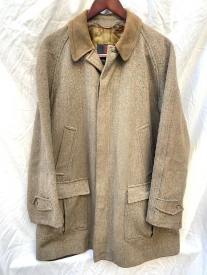 Old INVERETERE Wool Lined Derby Tweed Country Coat Made in England (SIZE : 38-40)