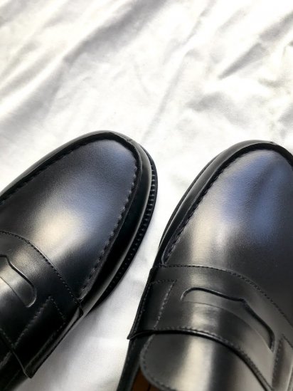 J.M. WESTON 180 SIGNATURE LOAFER BLACK BOX CALF MADE IN FRANCE 