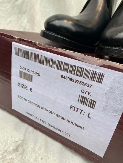 90-00's Dead Stock British Military George Boots with Original