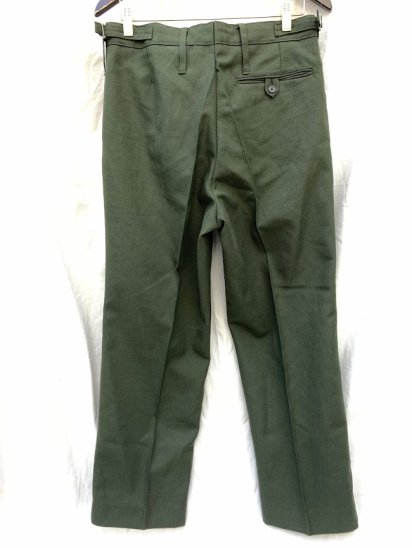 70-80's Vintage British Army Barrack Dress Wool Trousers Green (SIZE ...