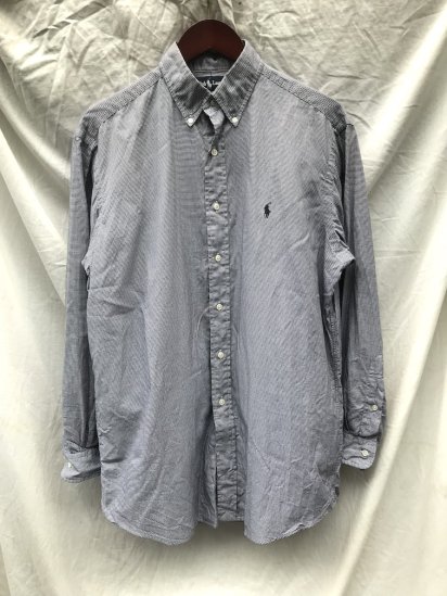 <img class='new_mark_img1' src='https://img.shop-pro.jp/img/new/icons50.gif' style='border:none;display:inline;margin:0px;padding:0px;width:auto;' />90's OLD Ralph Lauren B.D SHIRTS Hound Tooth (SIZE : 15 1/2)