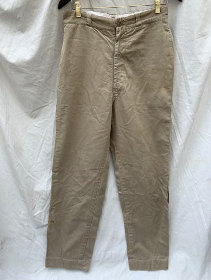 <img class='new_mark_img1' src='https://img.shop-pro.jp/img/new/icons50.gif' style='border:none;display:inline;margin:0px;padding:0px;width:auto;' />60's Vintage US Army Chino Trousers (SIZE : 3130餤)