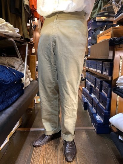 60's Vintage US Army Chino Trousers (SIZE : 31×30くらい