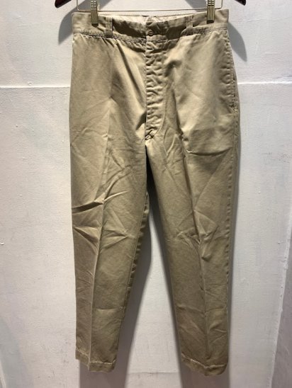 <img class='new_mark_img1' src='https://img.shop-pro.jp/img/new/icons50.gif' style='border:none;display:inline;margin:0px;padding:0px;width:auto;' />60's Vintage US Army Chino Trousers (SIZE : 3029餤)