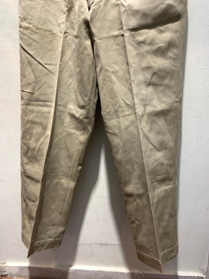 40's Vintage US Army M-45 Chino Trousers (SIZE : 31×31くらい