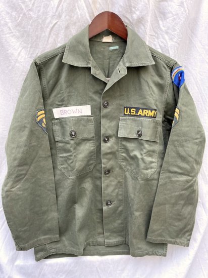 60's Vintage US Army Cotton Sateen Utility Shirts