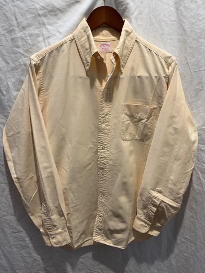トップス 60's Vintage BrooksBrothers BD 6 Button Vintage 60s Brooks Brothers Pink 6 Button Oxford Shirt OCBD