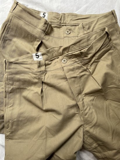 50's ~ Vintage Dead Stock French Army M-52 Chino Shorts 