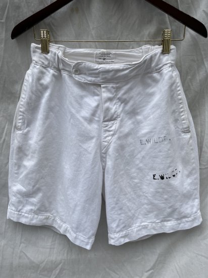 <img class='new_mark_img1' src='https://img.shop-pro.jp/img/new/icons50.gif' style='border:none;display:inline;margin:0px;padding:0px;width:auto;' />50-60’s Vintage British Military PT Shorts With Stencil (SIZE : W 27~30) / 2