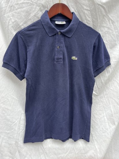 <img class='new_mark_img1' src='https://img.shop-pro.jp/img/new/icons50.gif' style='border:none;display:inline;margin:0px;padding:0px;width:auto;' />70’s Vintage Lacoste Polo Shirts Made in France Navy (SIZE : 3)