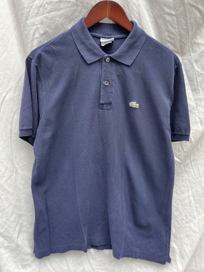 <img class='new_mark_img1' src='https://img.shop-pro.jp/img/new/icons50.gif' style='border:none;display:inline;margin:0px;padding:0px;width:auto;' />80-90’s Vintage Lacoste Polo Shirts Made in France Navy (SIZE : 4)