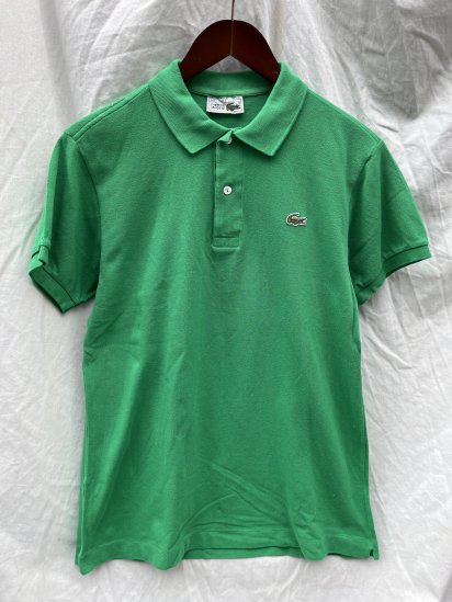 <img class='new_mark_img1' src='https://img.shop-pro.jp/img/new/icons50.gif' style='border:none;display:inline;margin:0px;padding:0px;width:auto;' />80's Vintage Lacoste Polo Shirts Made in France Green (SIZE : 3)