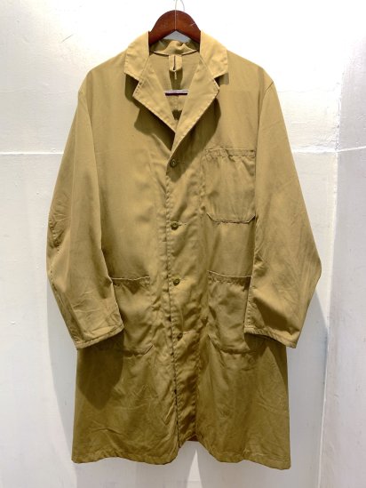 70's ~ Vintage British Army Overall Coat Khaki / 2