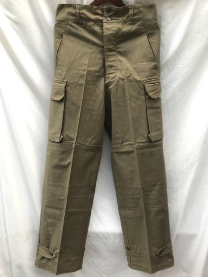 (水) アップ品 50's Vintage Dead Stock French Army M-47 Cargo Pants