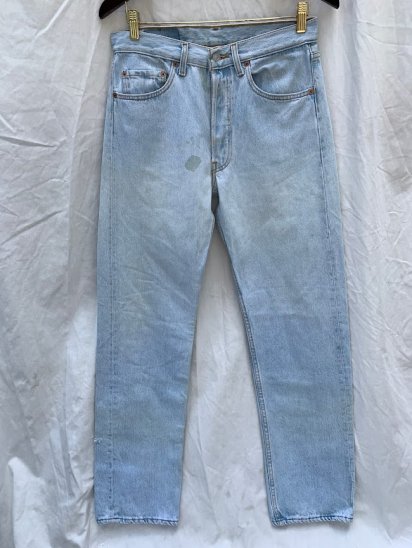 90's Old Levi's 501 Denim Pants Made in USA Faded Indigo (SIZE : 3132)