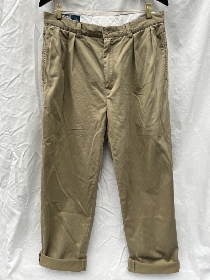 <img class='new_mark_img1' src='https://img.shop-pro.jp/img/new/icons50.gif' style='border:none;display:inline;margin:0px;padding:0px;width:auto;' />Old Ralph Lauren Pleated Front Chino Trousers 