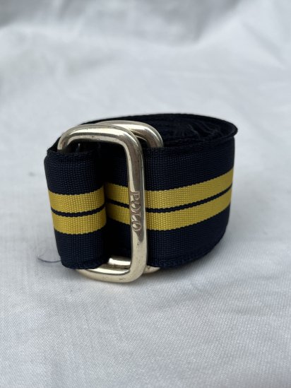 <img class='new_mark_img1' src='https://img.shop-pro.jp/img/new/icons50.gif' style='border:none;display:inline;margin:0px;padding:0px;width:auto;' />Old Ralph Lauren Ribbon Ring Belt Made in U.S.A 