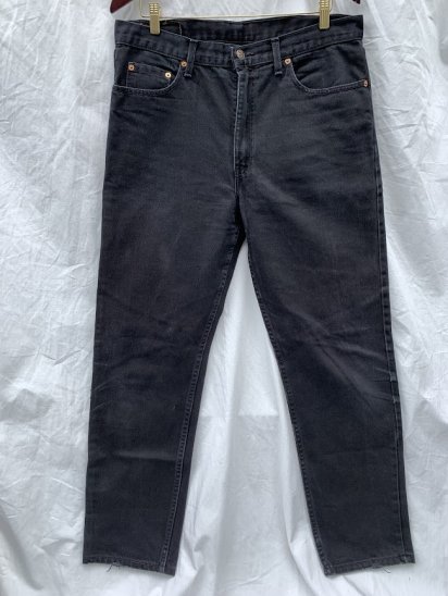 <img class='new_mark_img1' src='https://img.shop-pro.jp/img/new/icons50.gif' style='border:none;display:inline;margin:0px;padding:0px;width:auto;' />90's Old Levi's 615 Black Denim Made in U.K (SIZE : 3530.5)