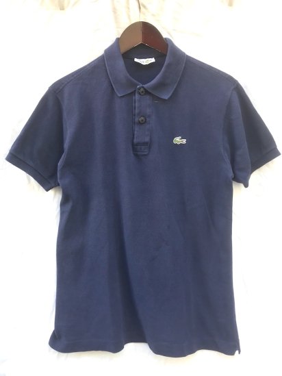 <img class='new_mark_img1' src='https://img.shop-pro.jp/img/new/icons50.gif' style='border:none;display:inline;margin:0px;padding:0px;width:auto;' />80's Vintage Lacoste Polo Shirts Made in France Navy (SIZE : 3)