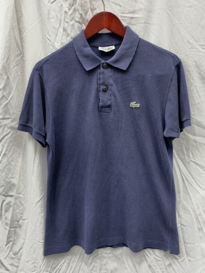 <img class='new_mark_img1' src='https://img.shop-pro.jp/img/new/icons50.gif' style='border:none;display:inline;margin:0px;padding:0px;width:auto;' />80's Vintage Lacoste Polo Shirts Made in France Navy (SIZE : 4)