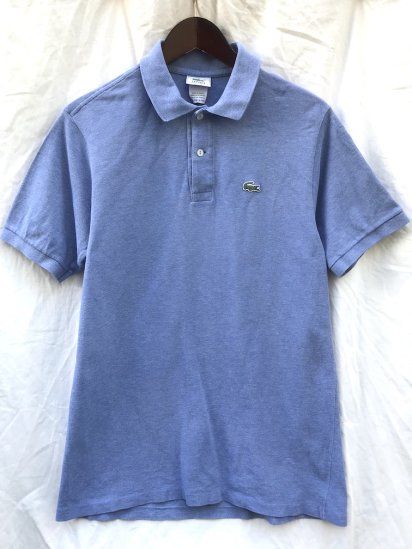 <img class='new_mark_img1' src='https://img.shop-pro.jp/img/new/icons50.gif' style='border:none;display:inline;margin:0px;padding:0px;width:auto;' />90's Vintage Lacoste Polo Shirts Made in France Ash Blue (SIZE : 6)