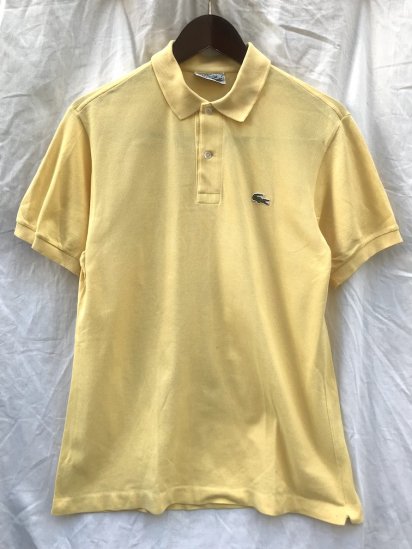 <img class='new_mark_img1' src='https://img.shop-pro.jp/img/new/icons50.gif' style='border:none;display:inline;margin:0px;padding:0px;width:auto;' />80's Vintage Lacoste Polo Shirts Made in France Yellow (SIZE : 4)