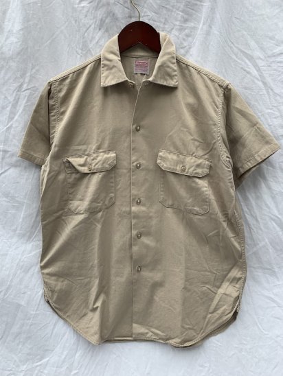 60's Vintage Sears S/S Cotton Chino Work Shirts