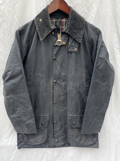 3 Crest Vintage Barbour Beaufort Jacket Made in England Navy (SIZE : 34 )