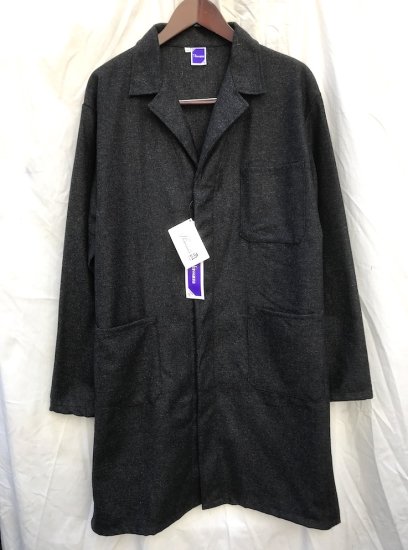 Massaua Wool Mix Work Coat Made in Italy Charcoal