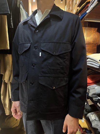 S H Made in Japan Wool (Flannel) Mackinaw Shirt Dark Navy