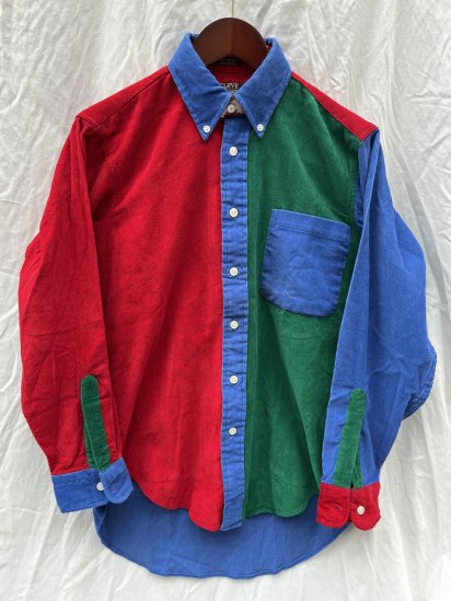 90's Vintage Dead Stock Cleve Shirt Makers Crazy Corduroy B.D