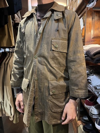 1 Crest Vintage Barbour Solway Zipper with Original Hood Made in England  (Approx. Size : 38) - ILLMINATE Official Online Shop