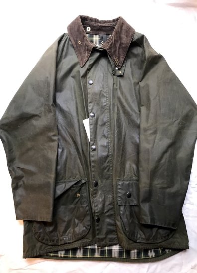 <img class='new_mark_img1' src='https://img.shop-pro.jp/img/new/icons50.gif' style='border:none;display:inline;margin:0px;padding:0px;width:auto;' />3 Crest Vintage Barbour Beaufort Jacket Made in England Olive (SIZE : 40 )