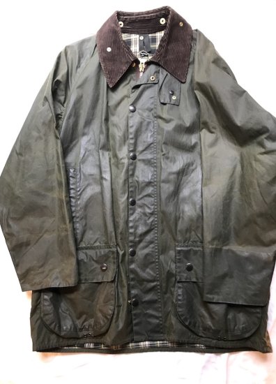 <img class='new_mark_img1' src='https://img.shop-pro.jp/img/new/icons50.gif' style='border:none;display:inline;margin:0px;padding:0px;width:auto;' />3 Crest Vintage Barbour Beaufort Jacket Made in England Olive (SIZE : 42 )