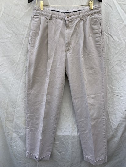 <img class='new_mark_img1' src='https://img.shop-pro.jp/img/new/icons50.gif' style='border:none;display:inline;margin:0px;padding:0px;width:auto;' />Old Ralph Lauren 2 Pleated Front Chino Trousers (SIZE : Approx 34×32)