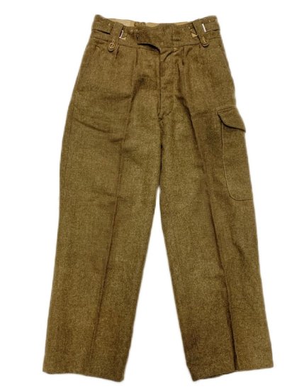 <img class='new_mark_img1' src='https://img.shop-pro.jp/img/new/icons50.gif' style='border:none;display:inline;margin:0px;padding:0px;width:auto;' />50's Vintage British Army 1949 Pattern Battle Dress Trousers 