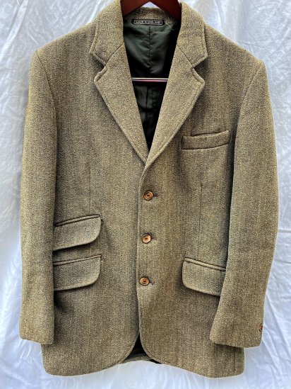 70's~ Vitnage Keepers Tweed 3B Jacket Made in England (Size