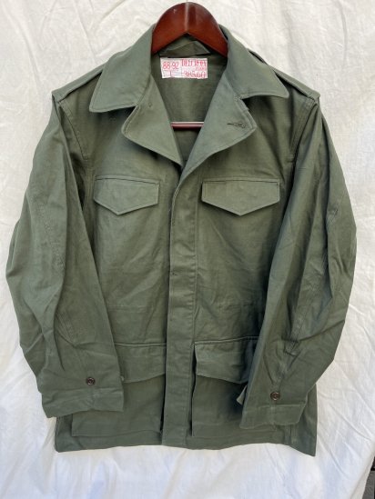 Dead Stock 40-50's Vintage French Air Force M-47 Field Jacket (Size : L)
