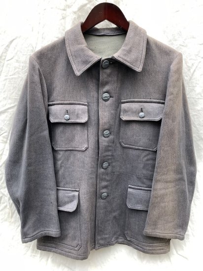 50-60's French Vintage Pique Cotton Hunting Jacket - ILLMINATE