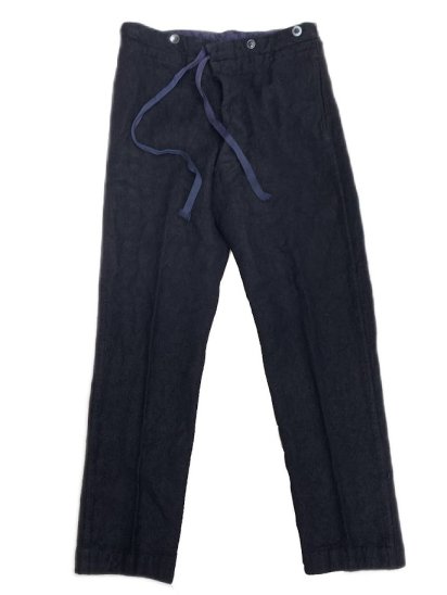 <img class='new_mark_img1' src='https://img.shop-pro.jp/img/new/icons50.gif' style='border:none;display:inline;margin:0px;padding:0px;width:auto;' />40's Vintage Royal Navy Drawstrings Hospital Wool Trousers (Size : approx 32×29)