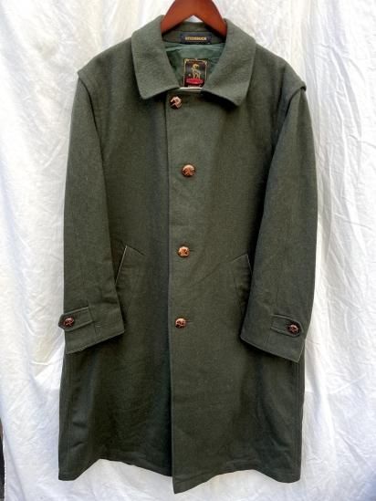 70's ~ Vintage Steinbock Loden Coat Made in Austria Loden Green 