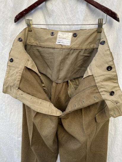 50's Vintage Australian Army Battle Dress Wool Trousers Good Condition -  ILLMINATE Official Online Shop